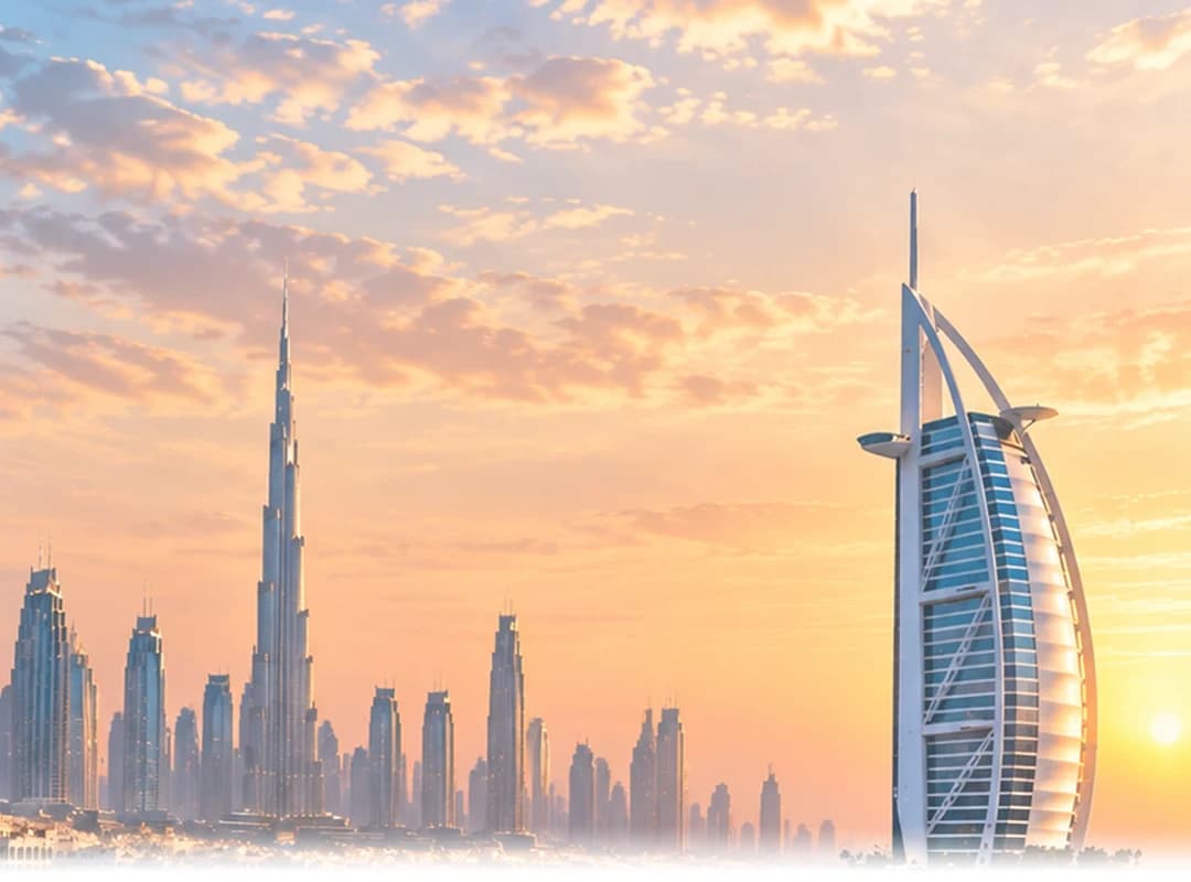 Dubai skyline, Dubai visa hero background