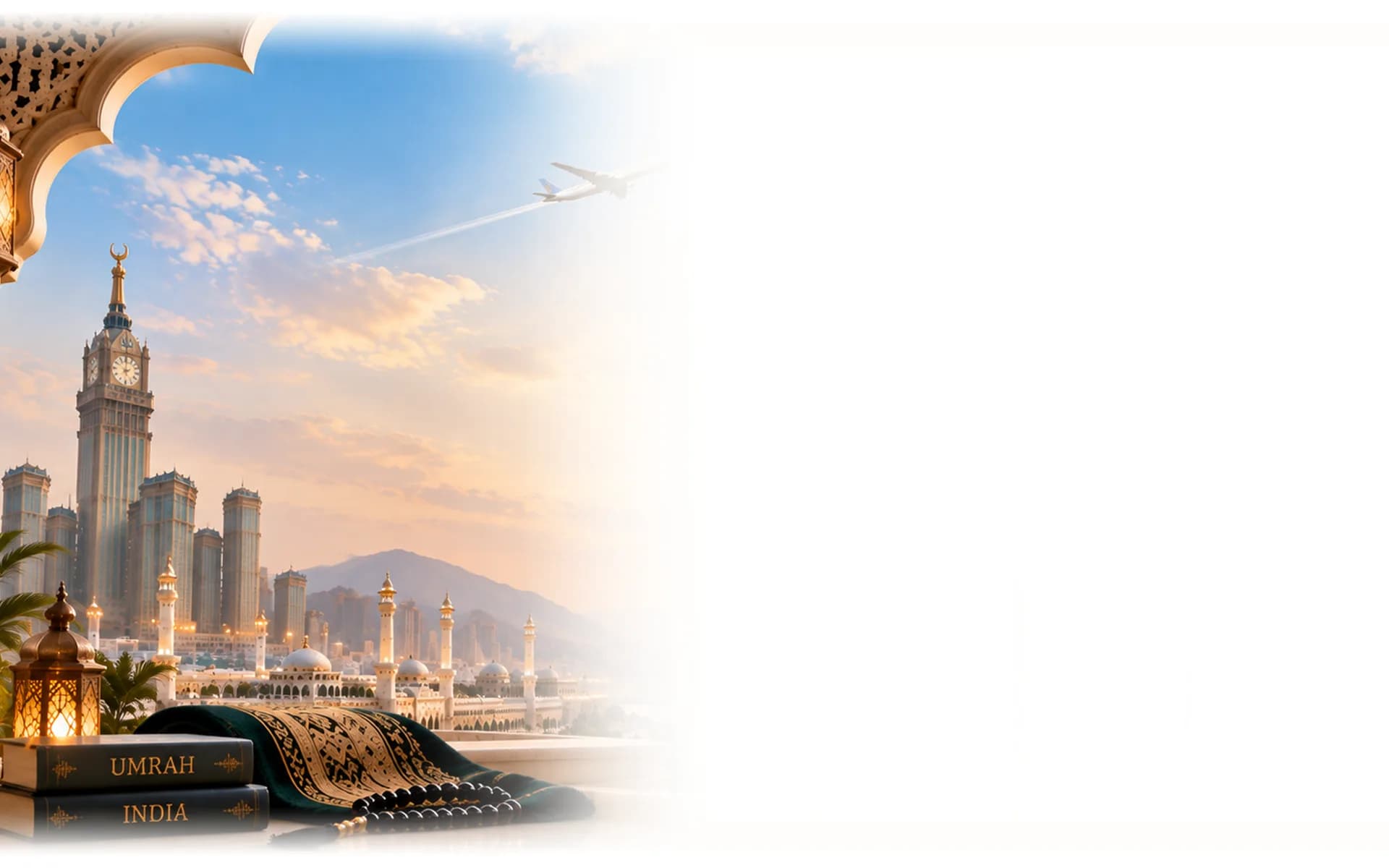 Scenic journey through Umrah and India destinations