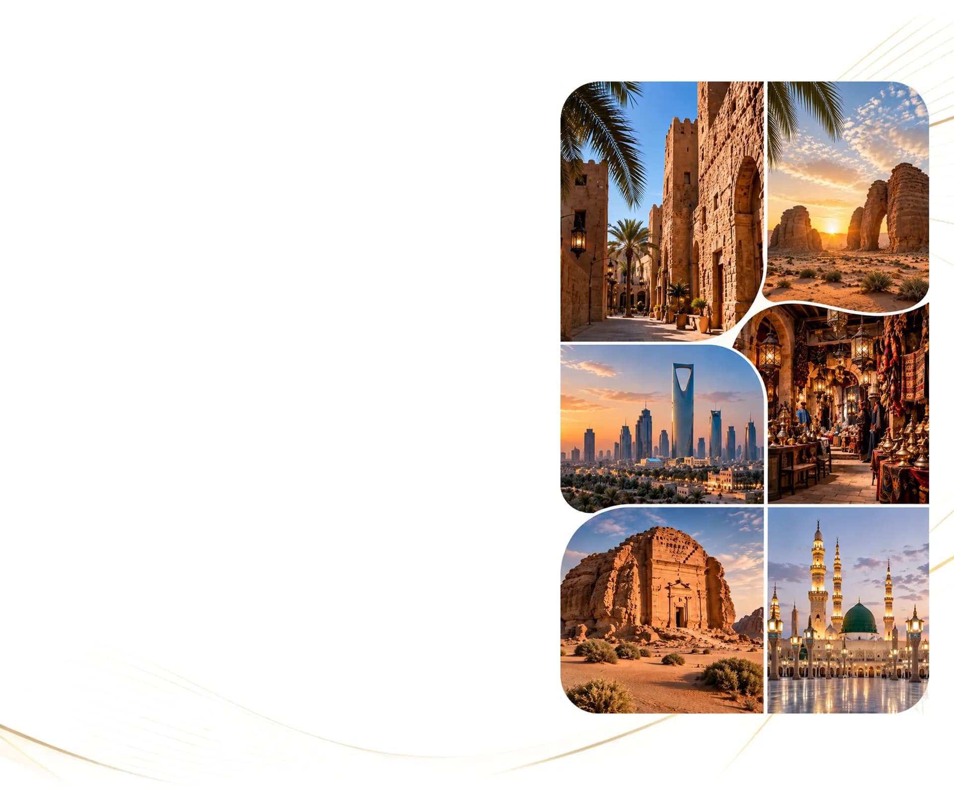 Saudi Arabia historic heritage site and landscape