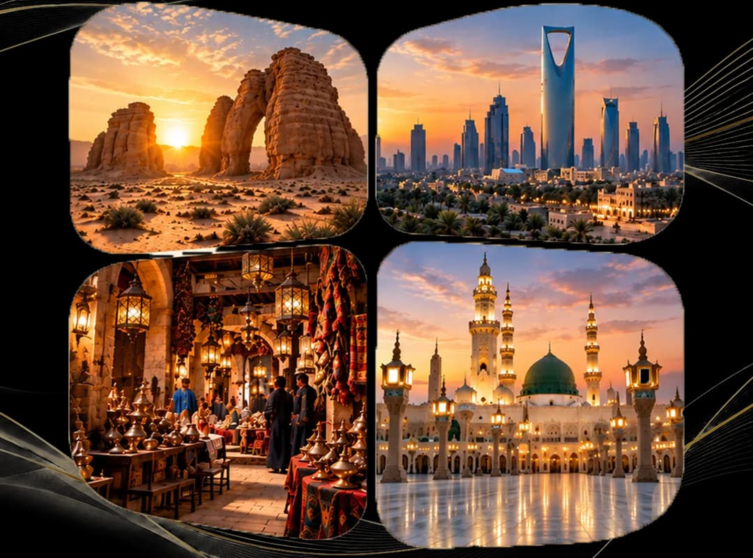 Saudi Arabia historic heritage site and landscape
