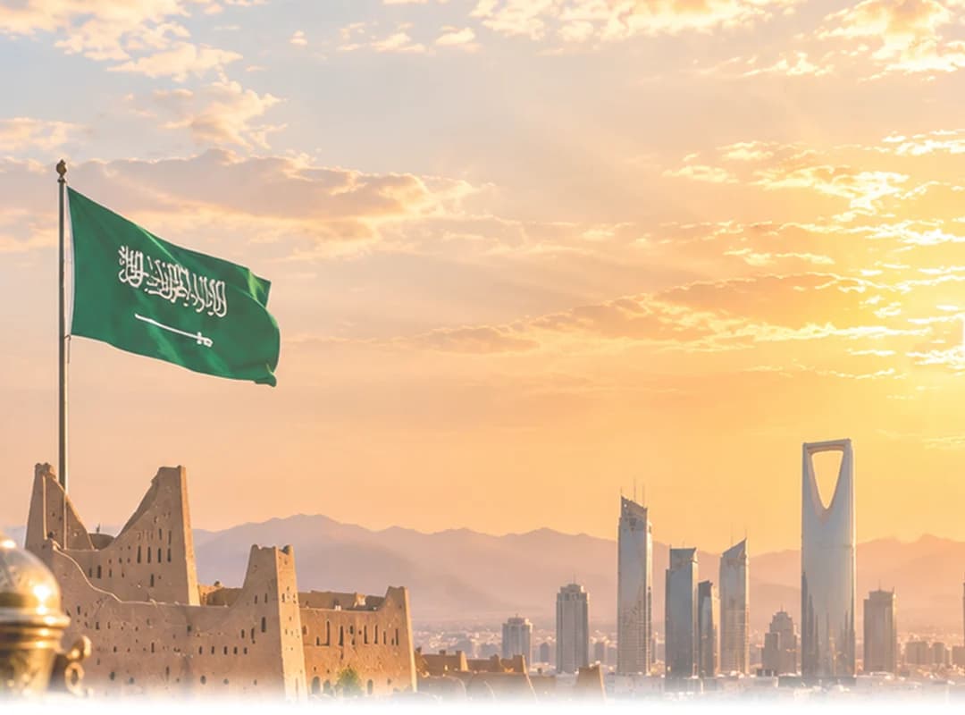 Saudi Arabia tourist visa hero background